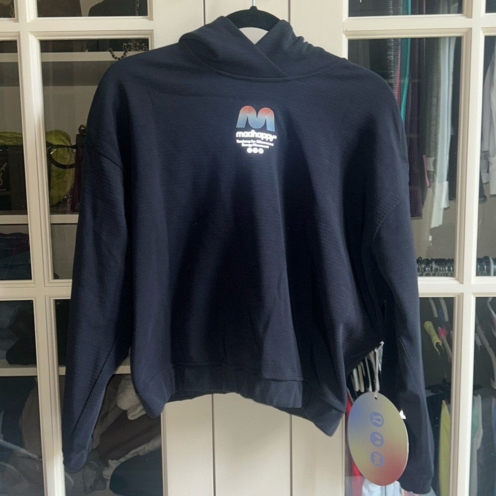 Madhappy Navy Hoodie with Gradient Logo